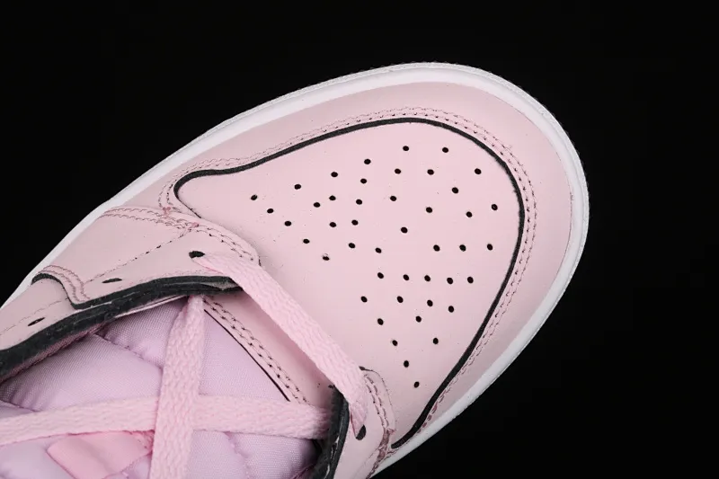 All categories Air Jordan Jordan series basketball shoes Air Jordan 1 Mid Air Jordan 1 Mid GS AJ1 Joe 1 white black pink cherry blossom 555112-601
